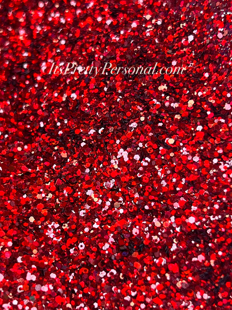 SCHMedium Cut- "Wineo" - Deep Red Holographic Glitter