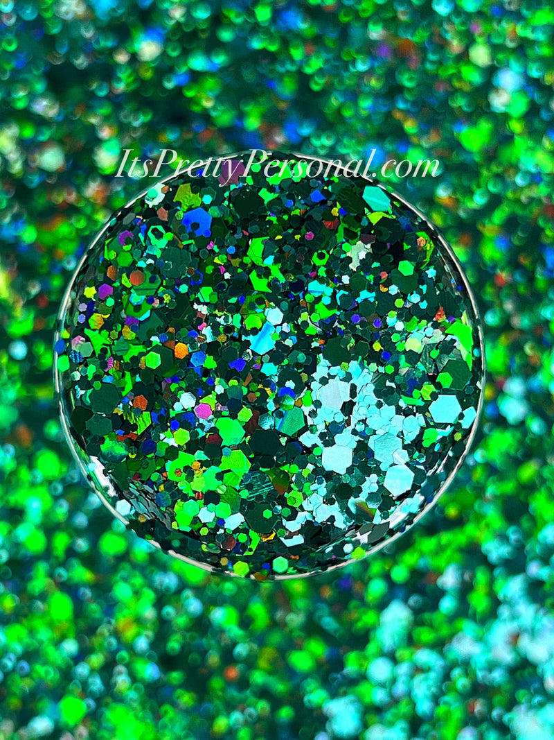 “Mystic Pine XL"- Dark Green Holographic XL