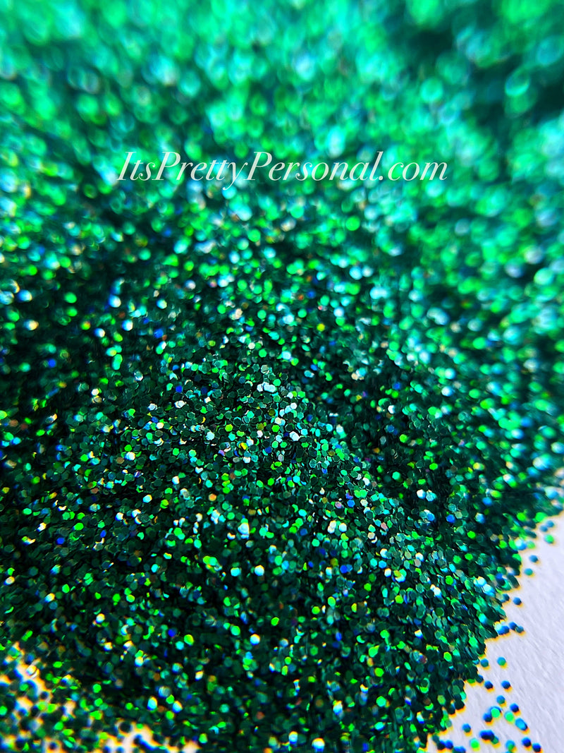 “Mystic Pine”- Dark Green Holographic Fine