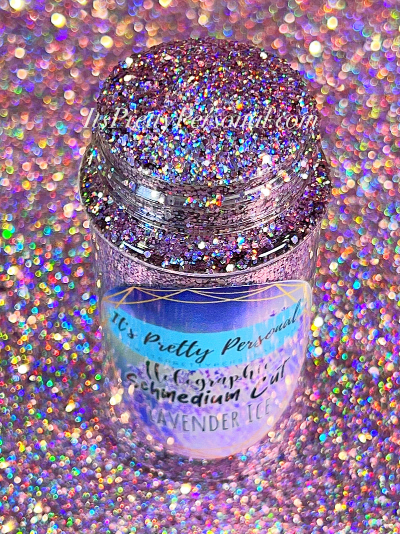 SCHMEDIUM CUT "Lavender Ice" -Holographic + Hologram Glitter