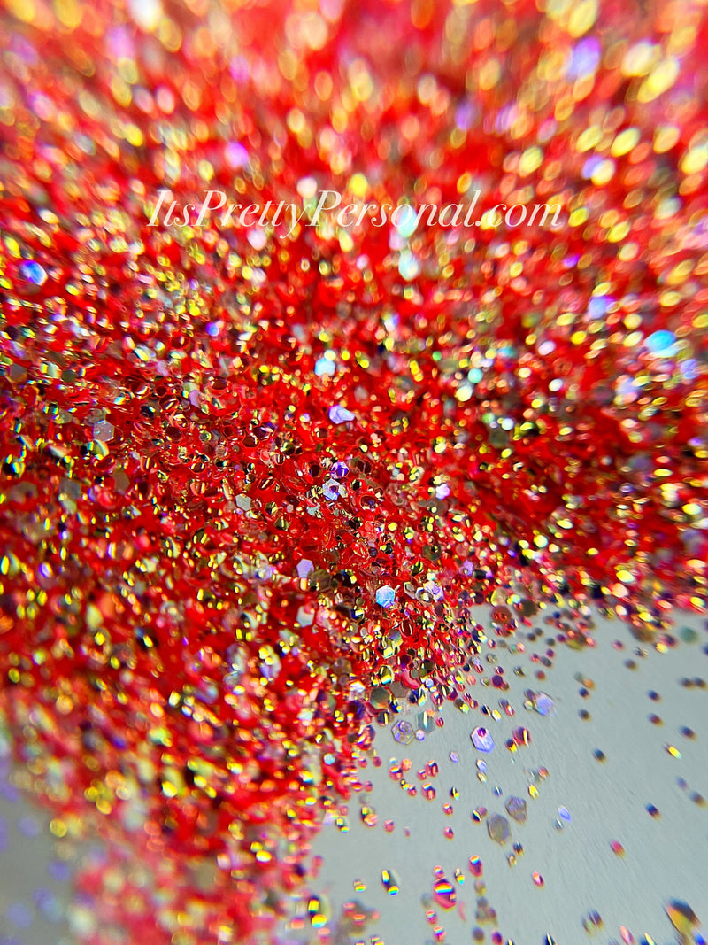 “SCHmedium Cut Be Brave"- Princess Glitter Collection Orange