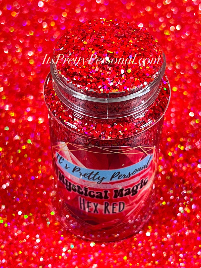 "Hex Red"- Mystical Magic Collection- Holographic Shimmer