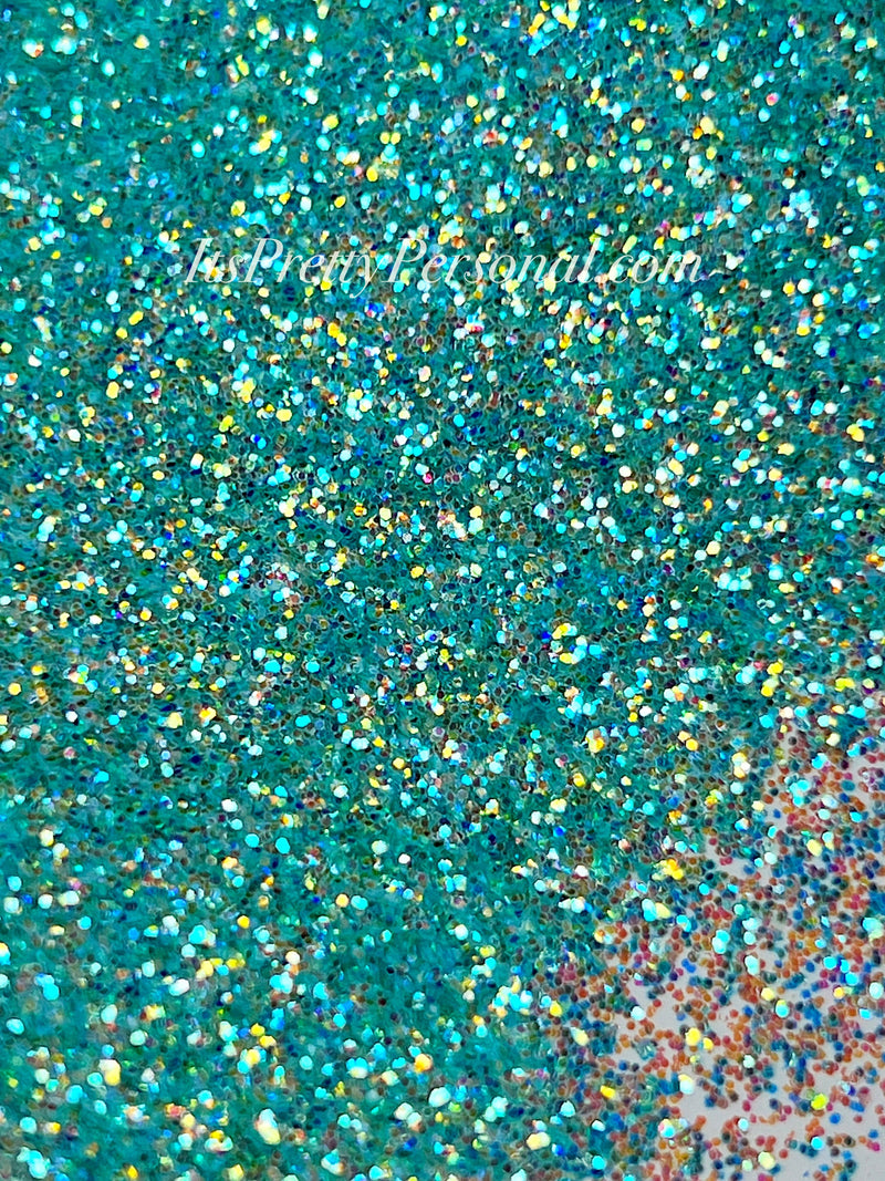 “Cosmo Teal Spark” - Platinum Pastels Collection- Extreme Sparkle Teal