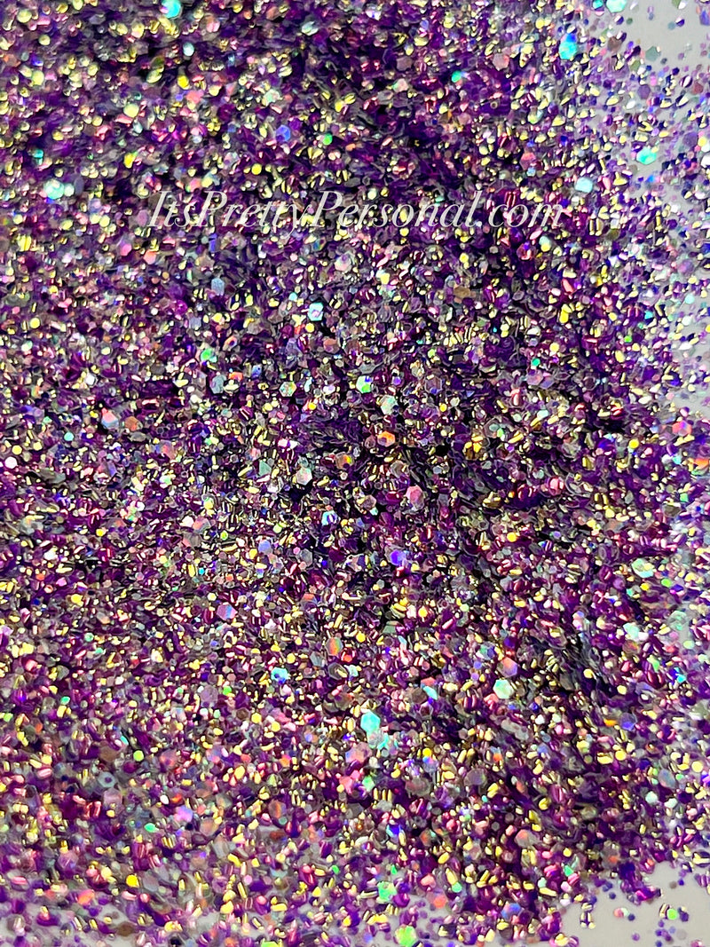 "SCHmedium Cut Flower Gleam And Glow"- Princess Glitter Collection Purple