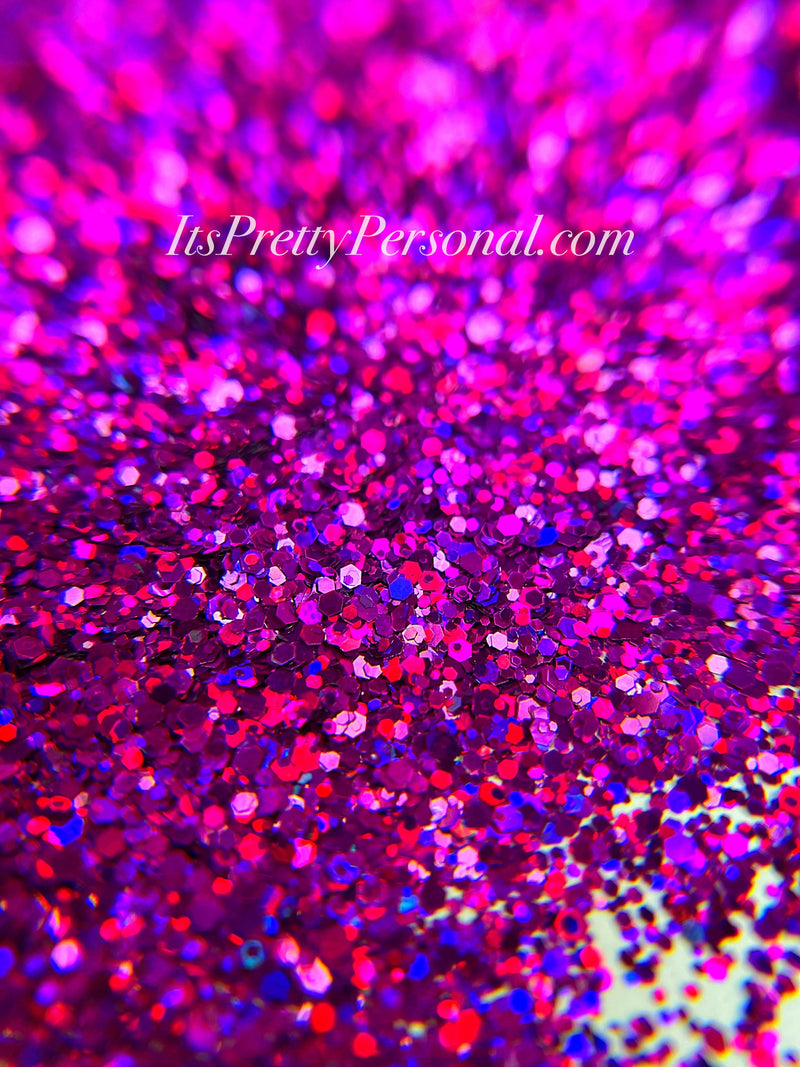 SCHMedium Cut- "Purple Rainbow" -Holographic Purple Glitter