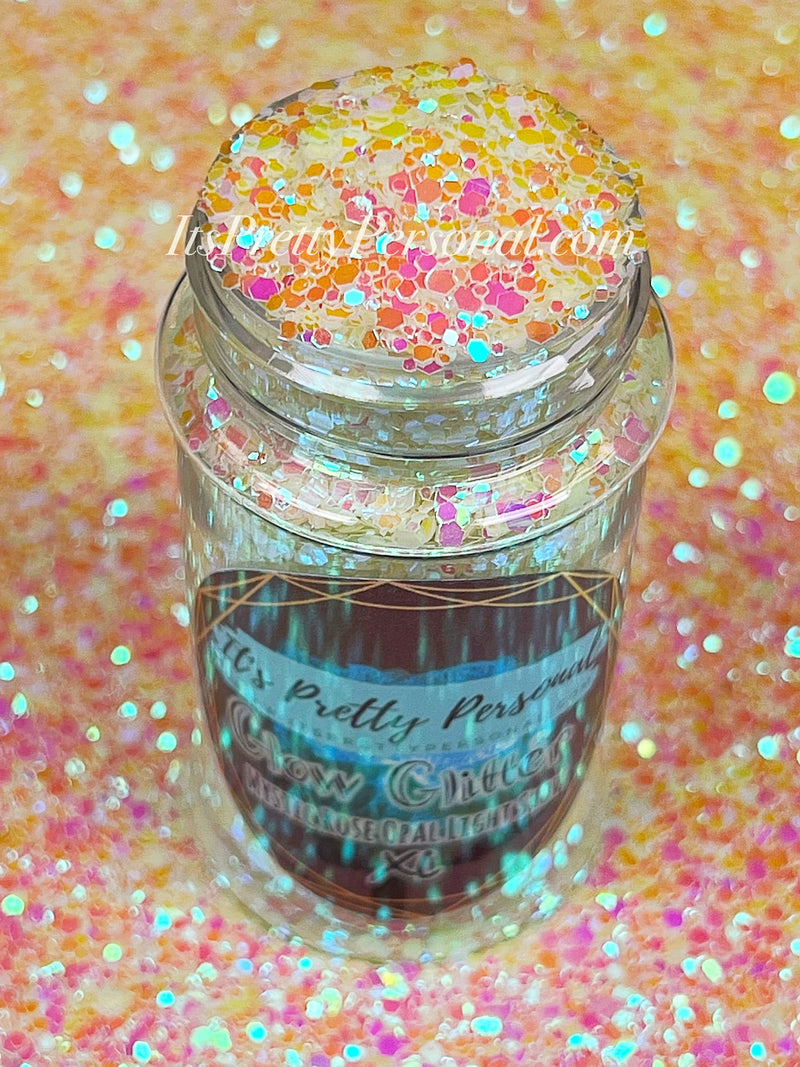 “Mystic Rose Opal Light Show XL”-GLOW Glitter