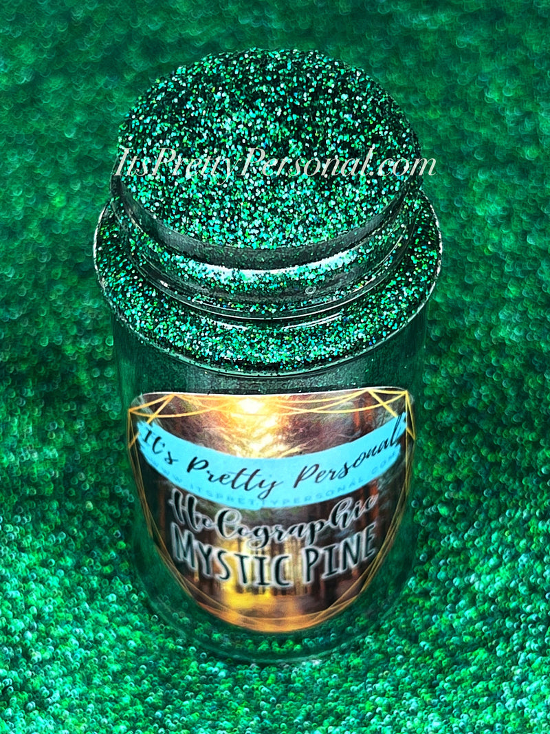 “Mystic Pine”- Dark Green Holographic Fine