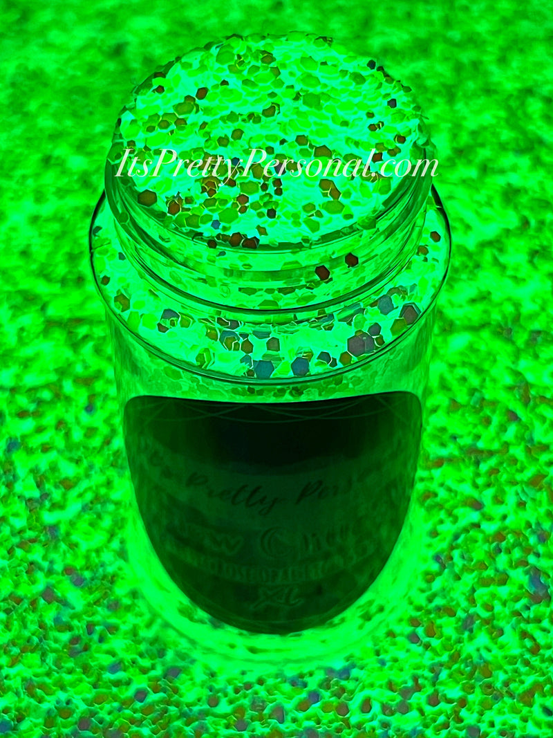 “Mystic Rose Opal Light Show XL”-GLOW Glitter