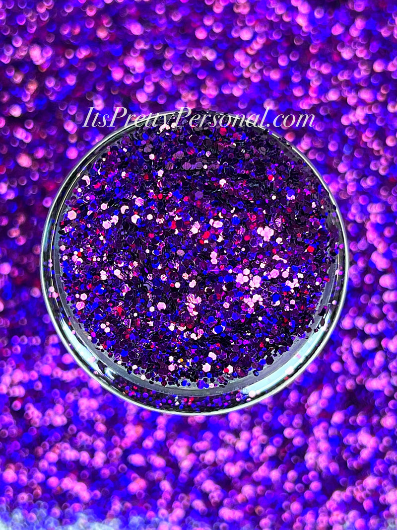 SCHMedium Cut- "Gypsy Grape" -Deep Purple Holographic Glitter