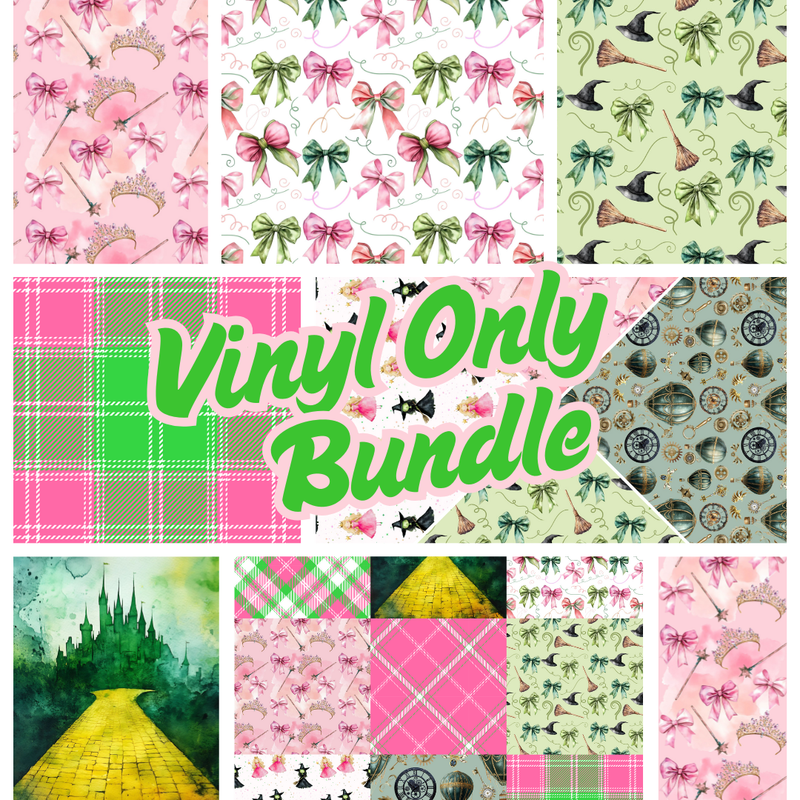 🚨VINYL ONLY BUNDLE- PINK GOES GOOD WITH GREEN  - Vinyl Sheets total-  Launching 12/05/2025