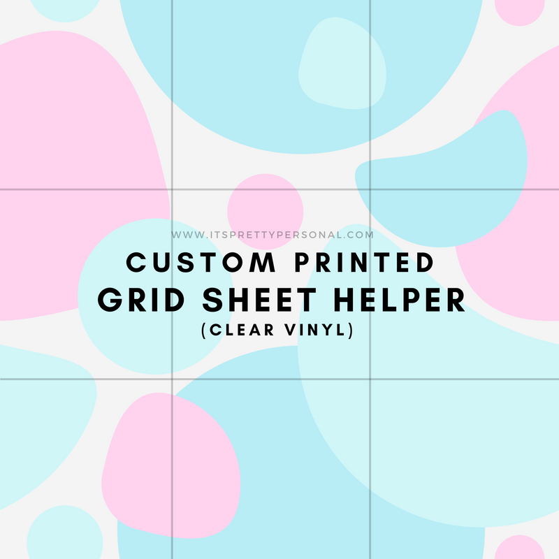 Design Your Own Custom Grid Sheet Helper - 12x12 Clear Vinyl (9 grid)