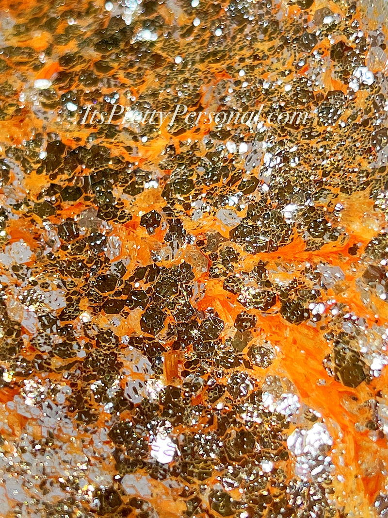 “Fuzzy Navel Orange XL”- FROSTED Glitter Collection