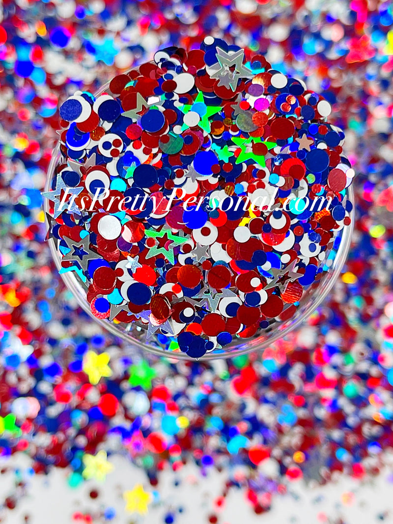 “‘Merica 1.0”- Confetti and Star Mix