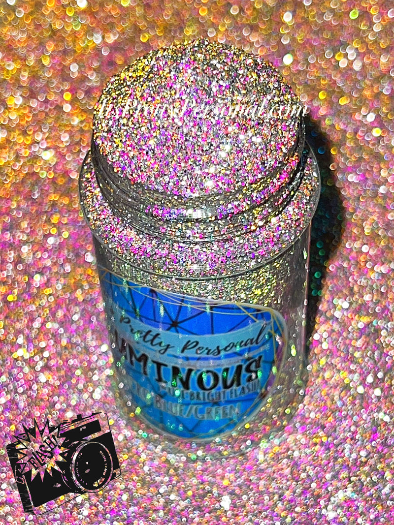 Micro Blue / Green (Fine Cut)- Luminous Reflective Glitter Collection