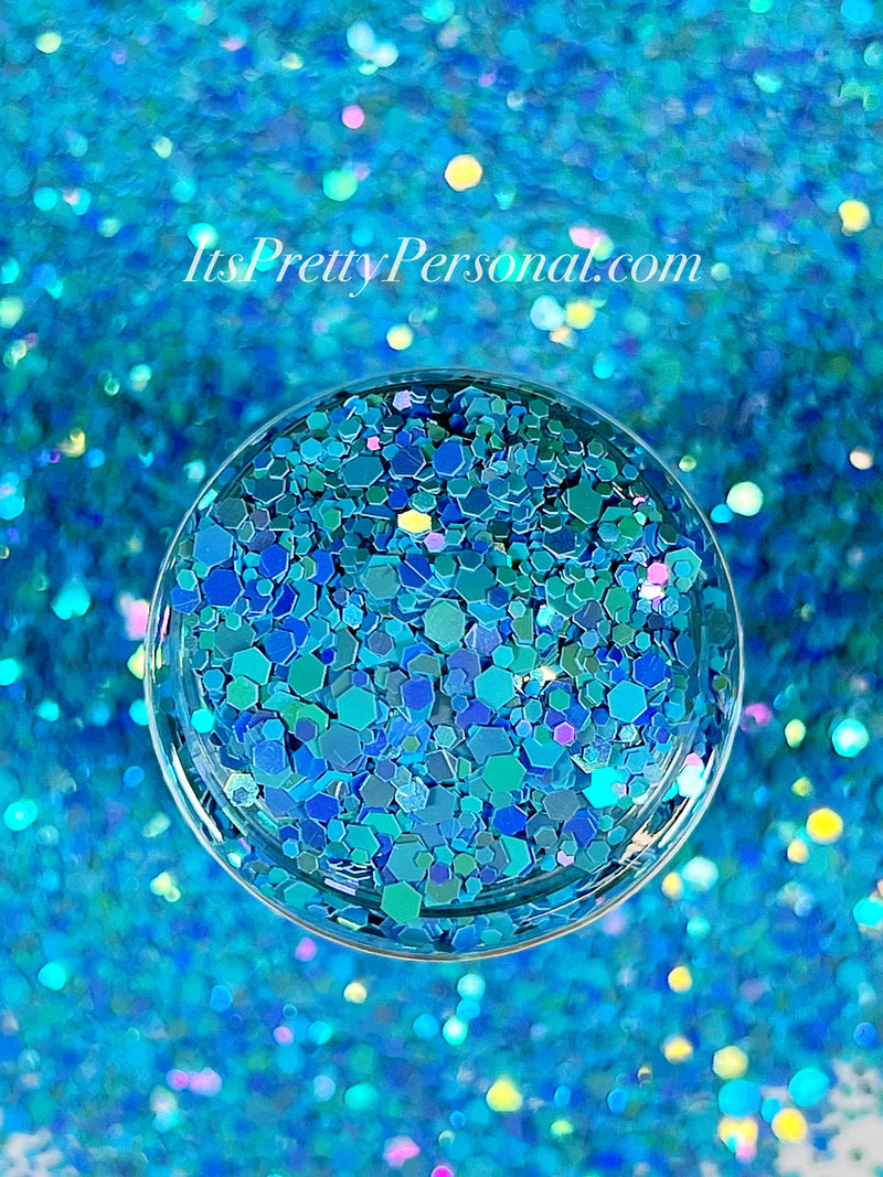 “Life Is The Bubbles XL”- Ocean Jewel Collection Blue