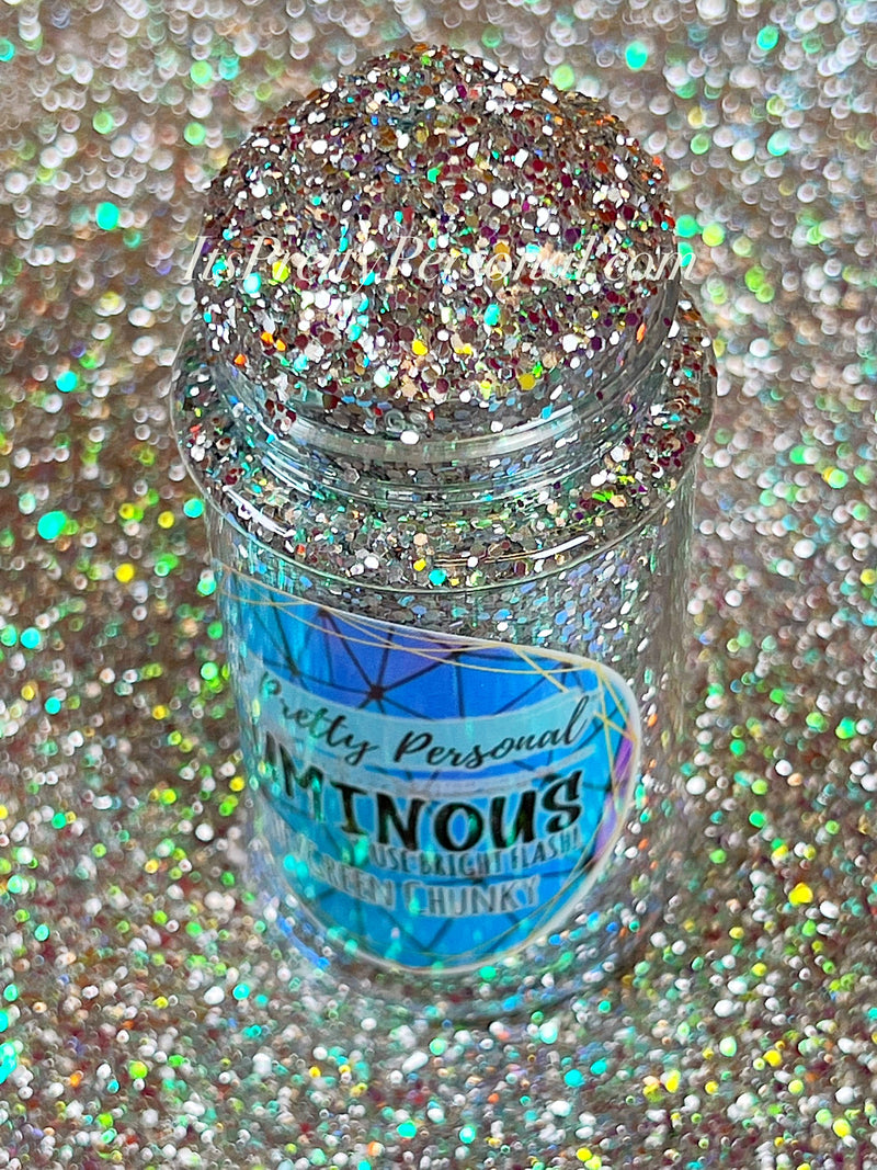 Blue/Green Chunky (Medium Cut)- Luminous Reflective Glitter Collection