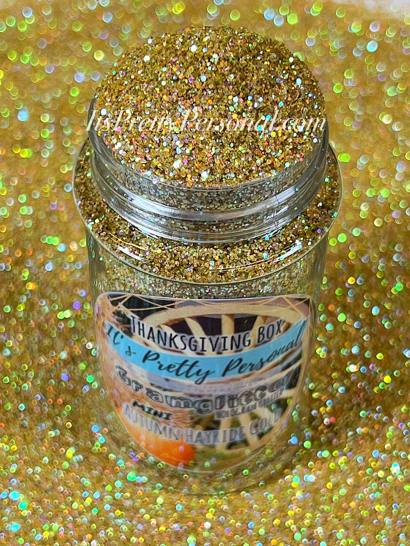 “MINI Autumn Hayride Gold"- Gramglitter (HOLOGRAM)